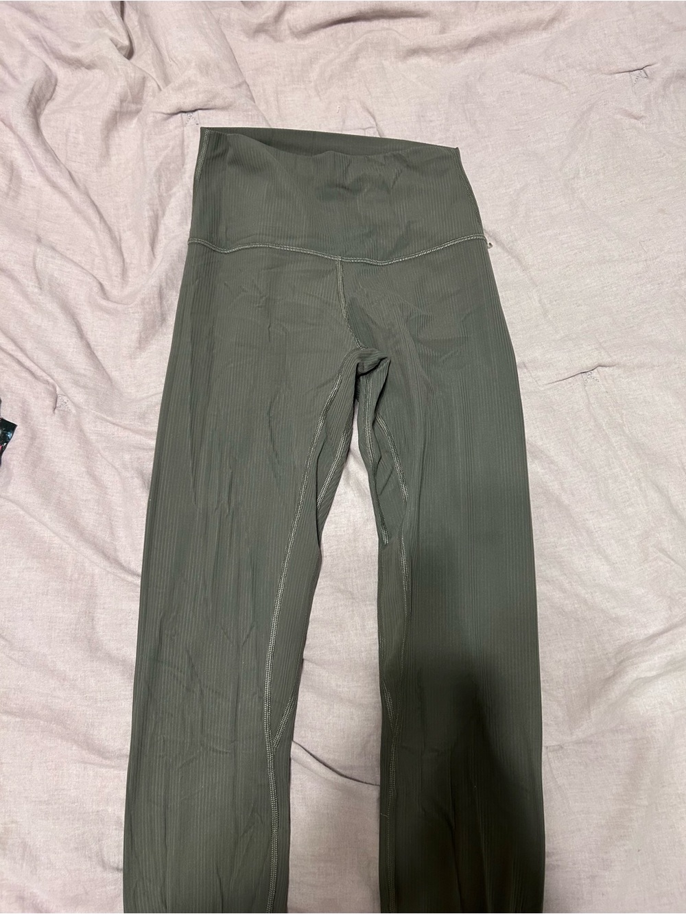 lululemon athletica Olive Green High-Waist Leggings
